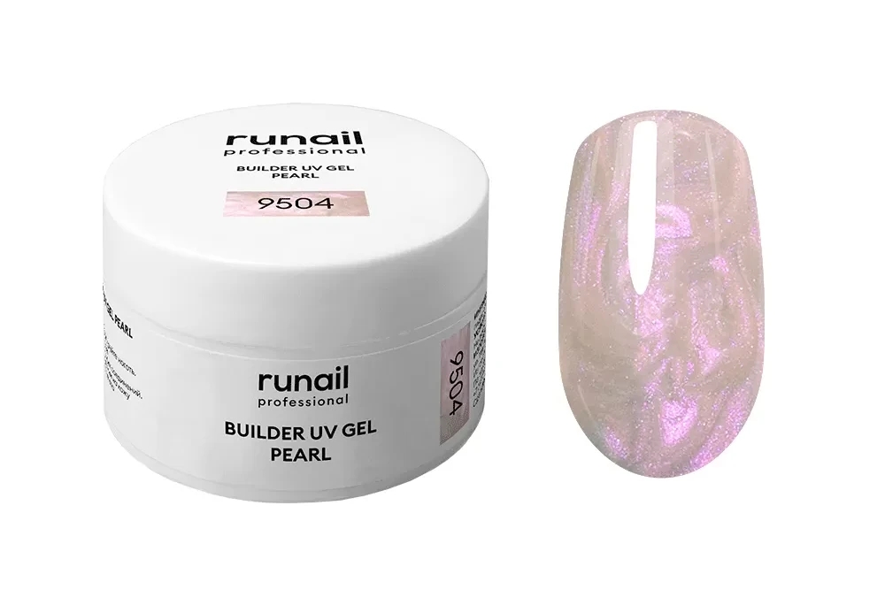 Моделирующий УФ-гель c жемчужным эффектом BUILDER UV GEL PEARL, 15 г №9504