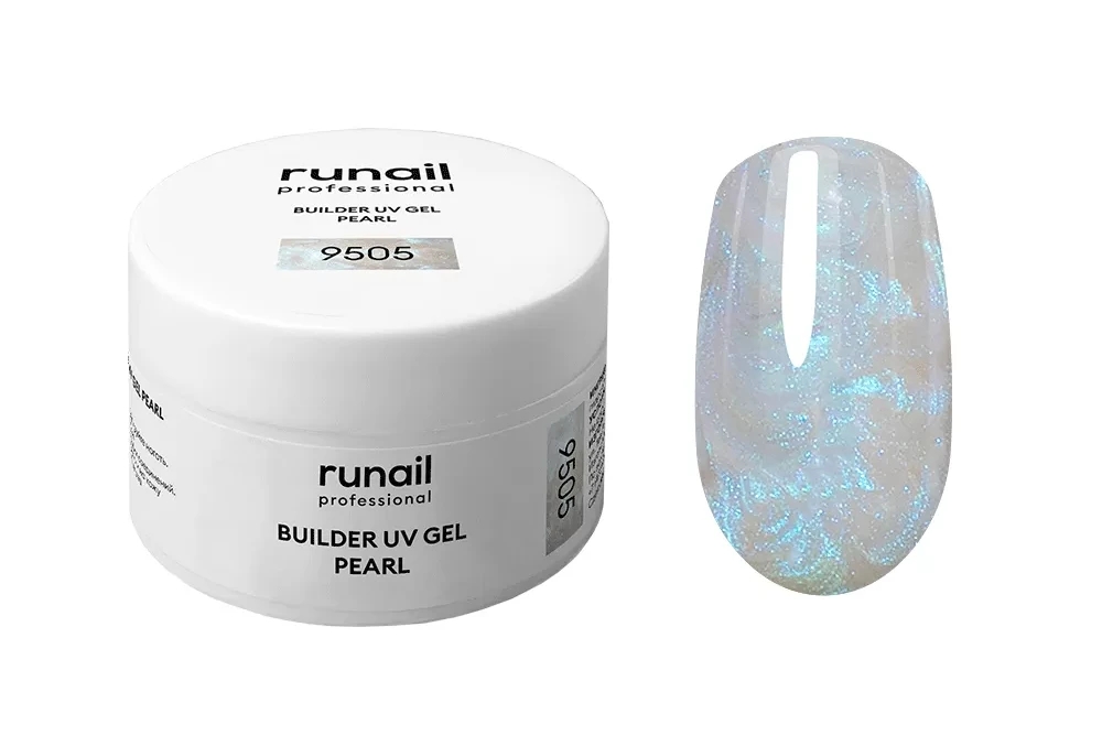 Моделирующий УФ-гель c жемчужным эффектом BUILDER UV GEL PEARL, 15 г №9505