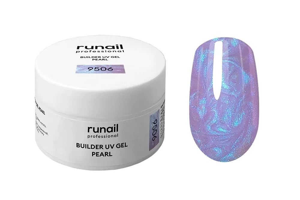 Моделирующий УФ-гель c жемчужным эффектом BUILDER UV GEL PEARL, 15 г №9506