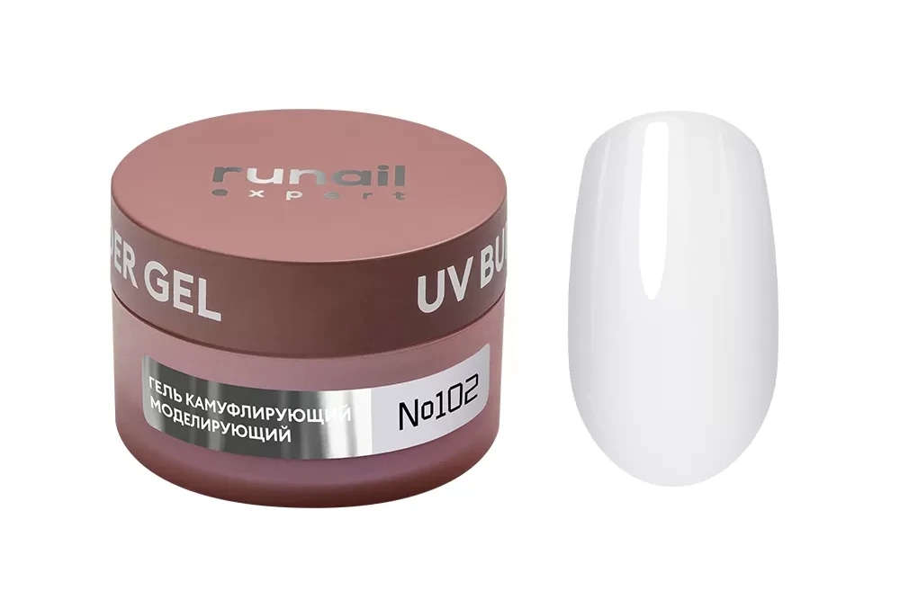 Гель моделирующий UV BUILDER GEL Runail Expert №102, 50г банка