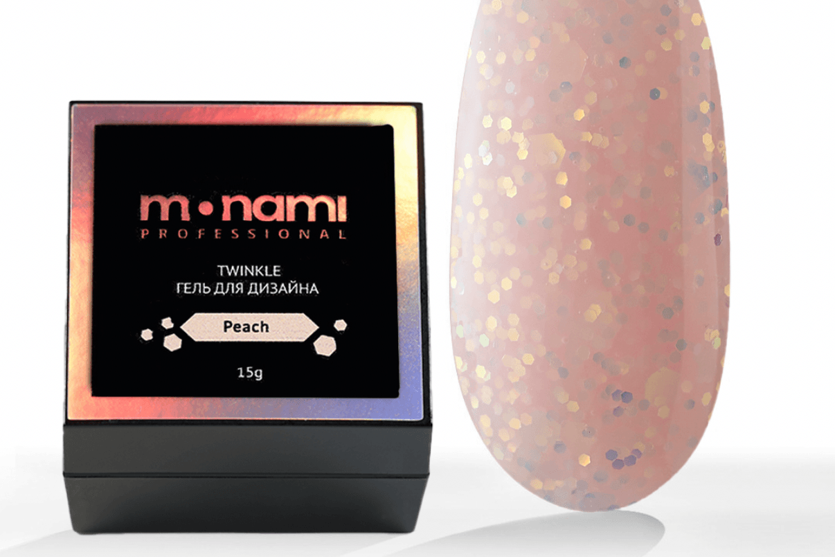 Monami, Гель Twinkle Peach, 15 г