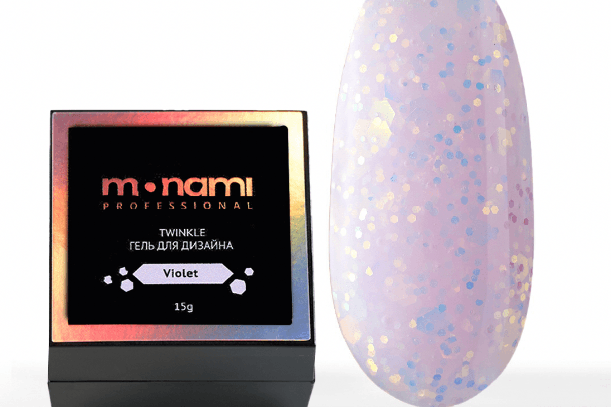 Monami, Гель Twinkle Violet, 15 г