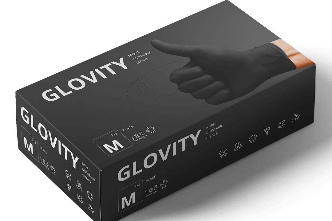 Перчатки GLOVITY M чёрные 
