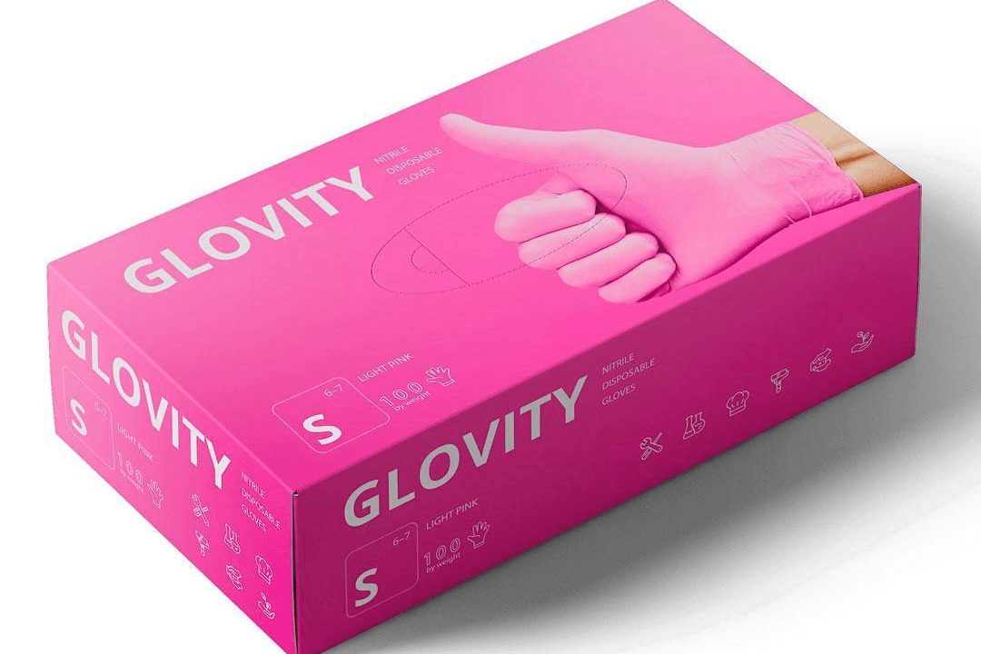 Перчатки GLOVITY S розовые 