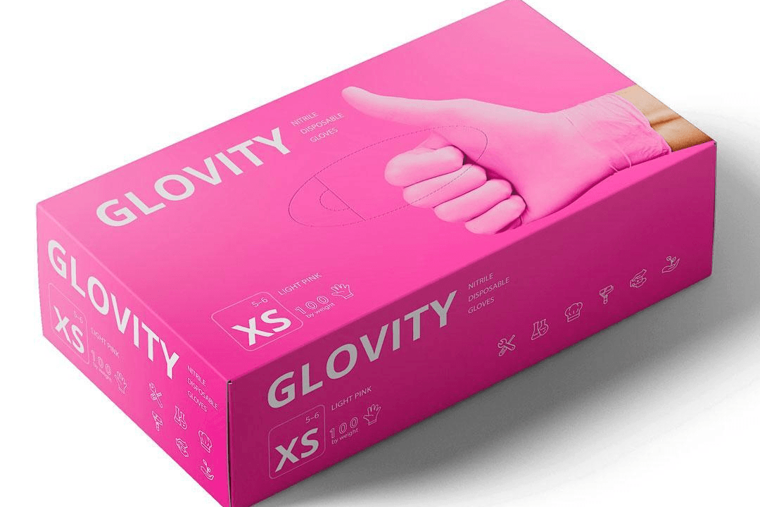 Перчатки GLOVITY XS розовые