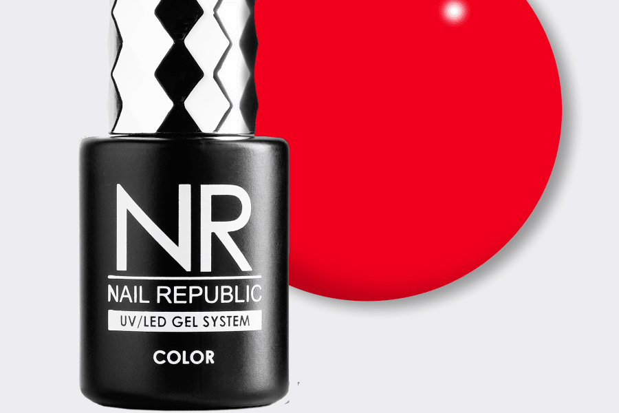 NR-228 Perfect red гель-лак, Классический красный (10 мл)