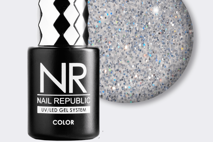 NR-421 Diamonds гель-лак, Мерцающий иней (10 мл)