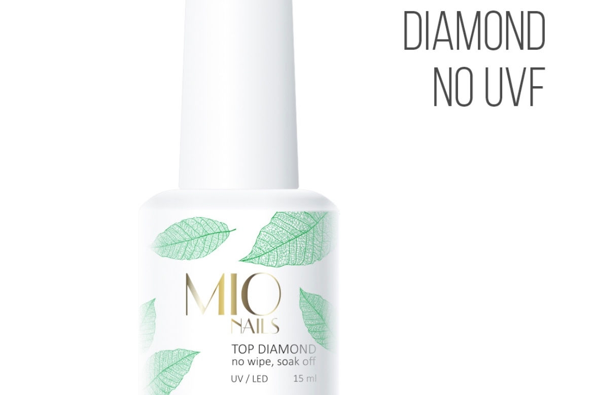 MIO Nails, top Diamond без UVF ,15 мл