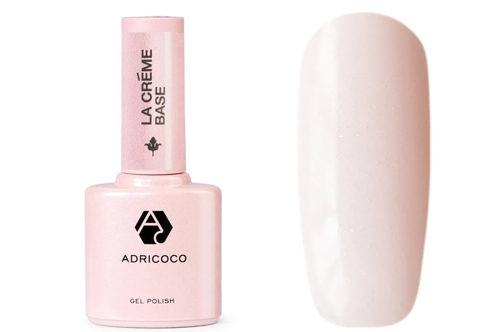 Adricoco, La creme base - камуфлирующая база №15 (натуральный пудровый с шиммером), 10 мл