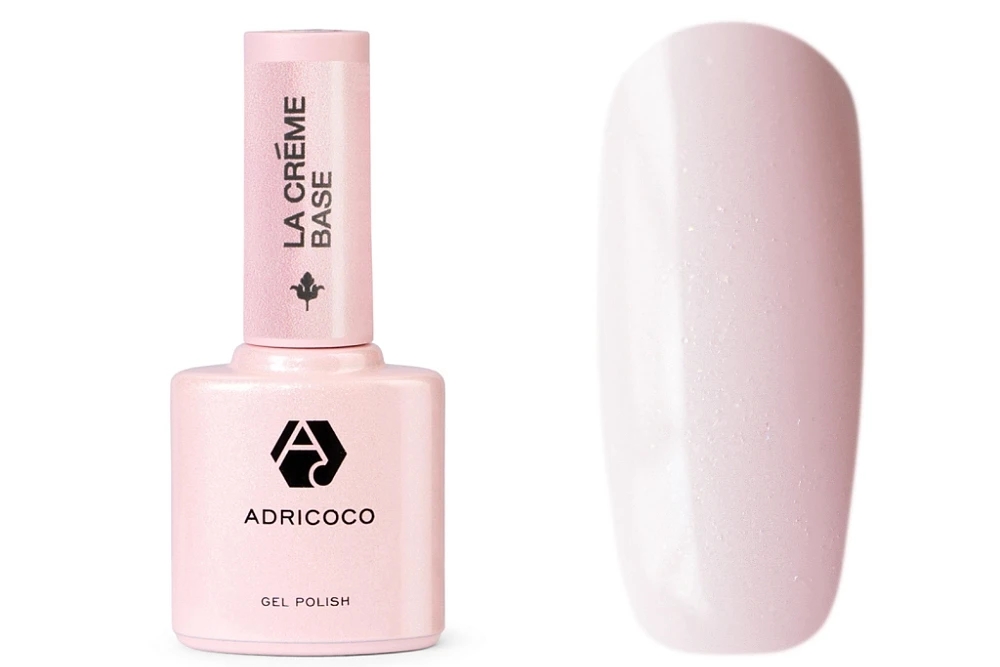 Adricoco, La creme base - камуфлирующая база №18 (невинный розовый с шиммером), 10 мл