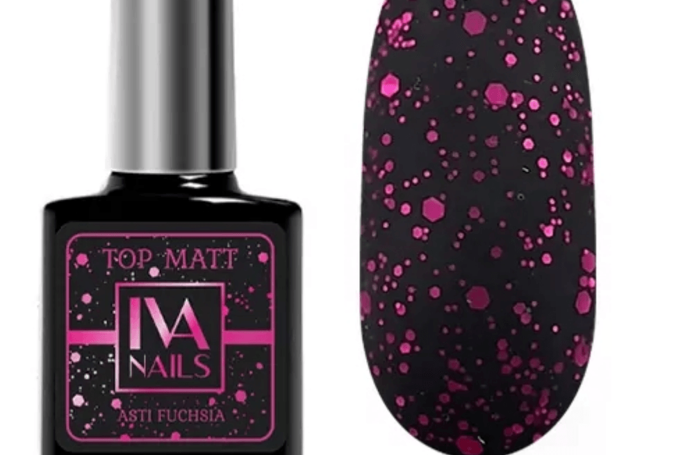 Iva Nails топ Asti Fuchsia (матовый), 8 мл. 