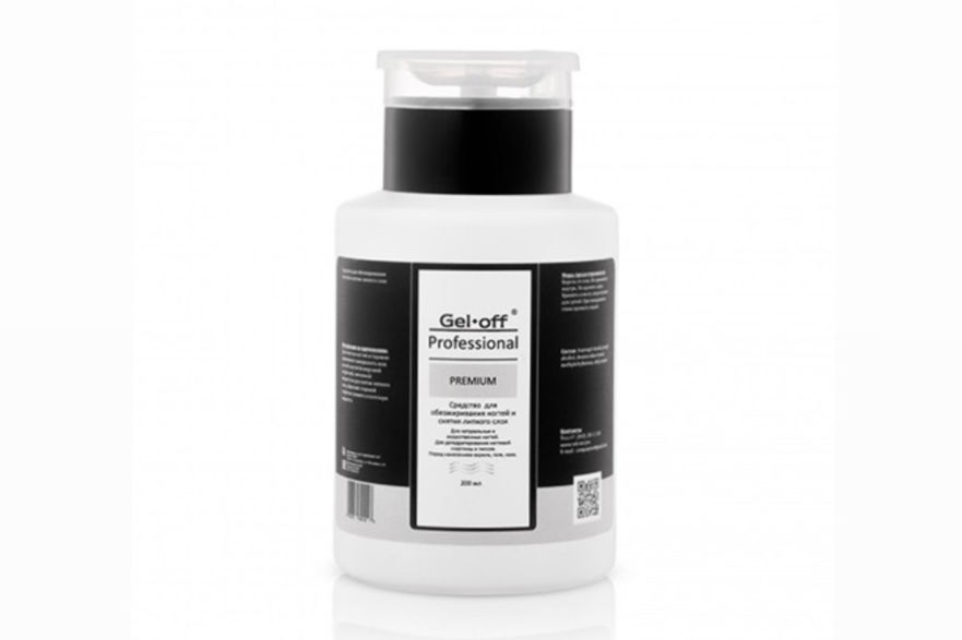 Gel off Обезжириватель для ногтей PREMIUM, Помпа.