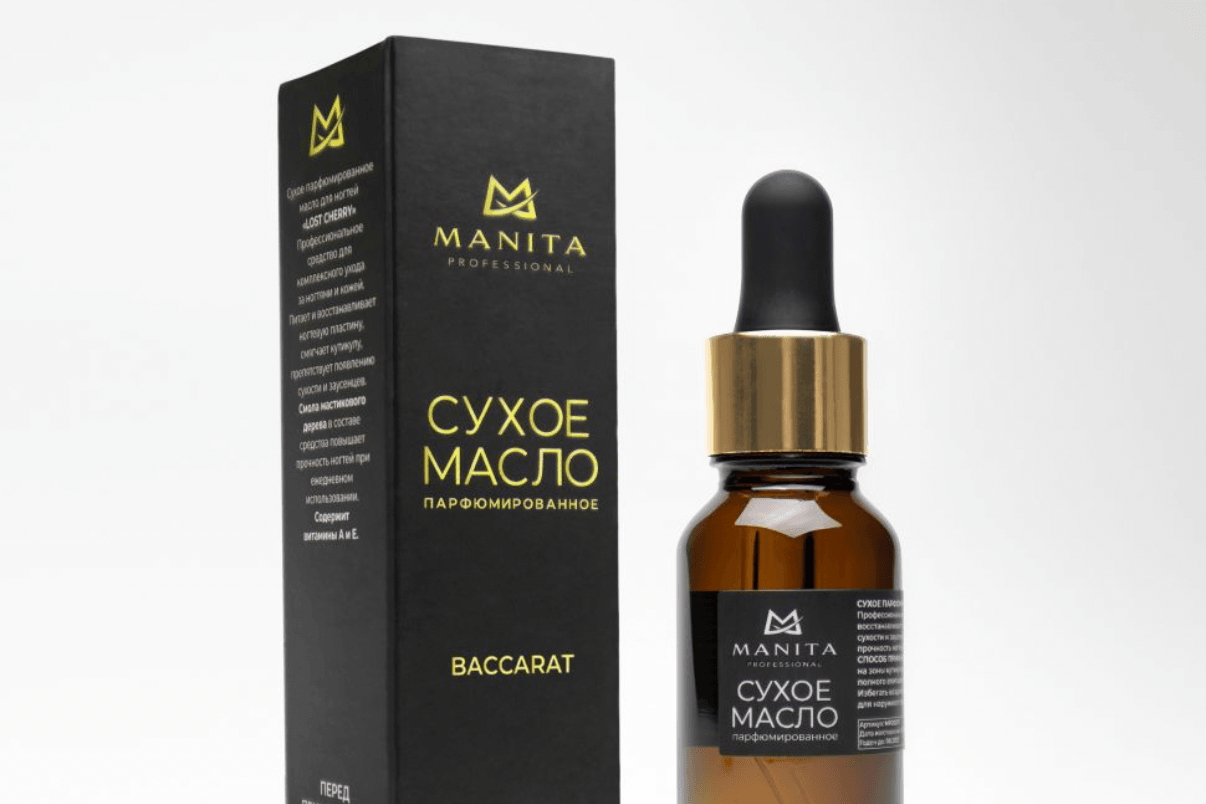 Масло для кутикулы MANITA PROFESSIONAL сухое парфюмированное BACCARAT 15 ml
