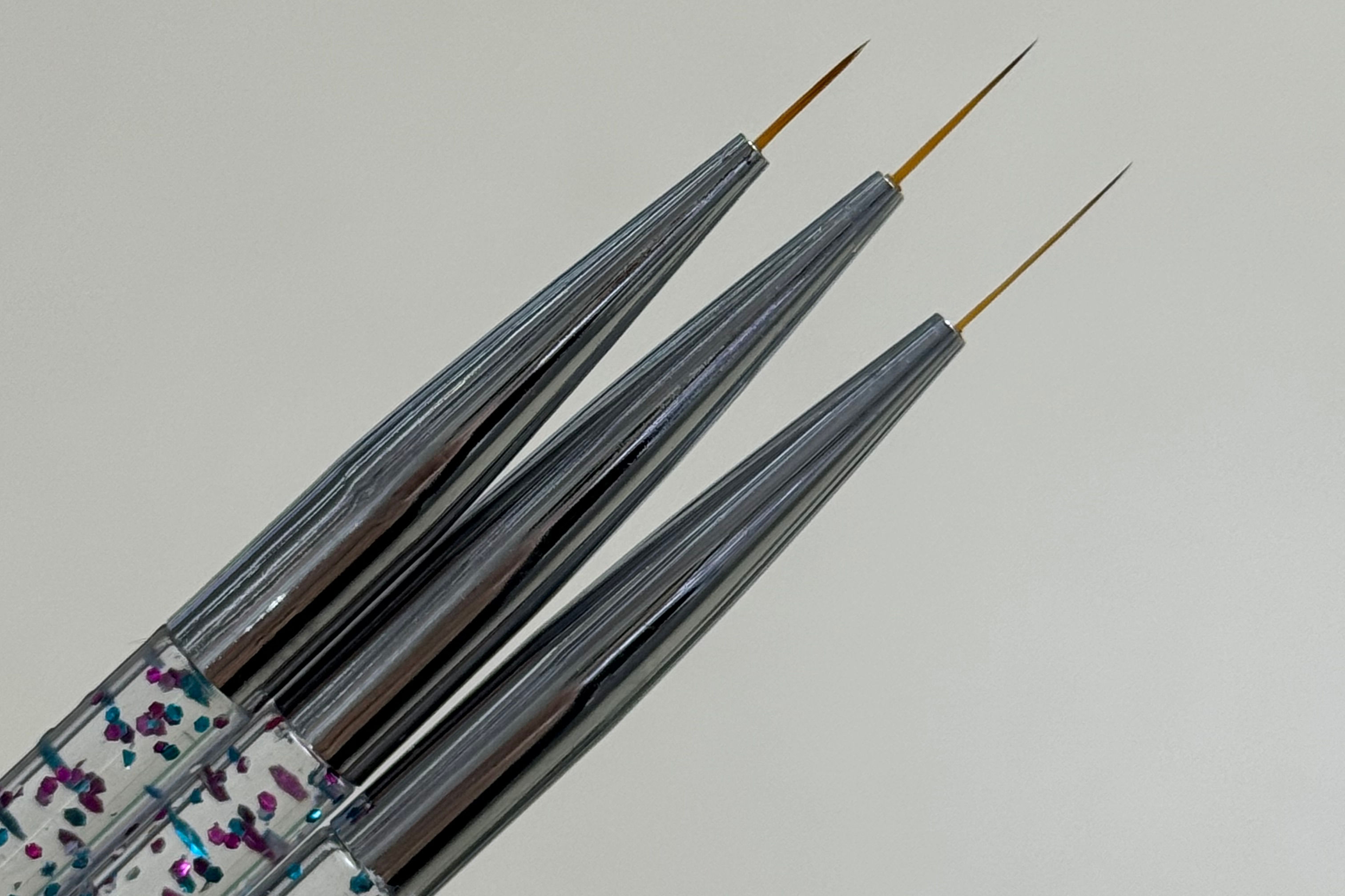 Lisanail, кисти тонкие для дизайна, (3 шт) 