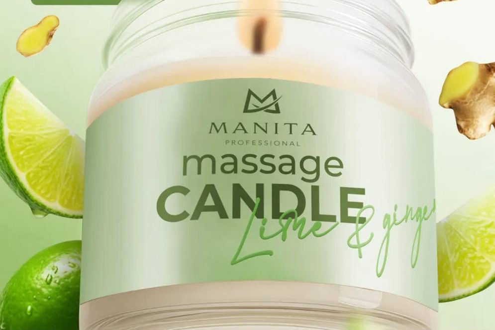 MANITA Массажная свеча Lime&Ginger