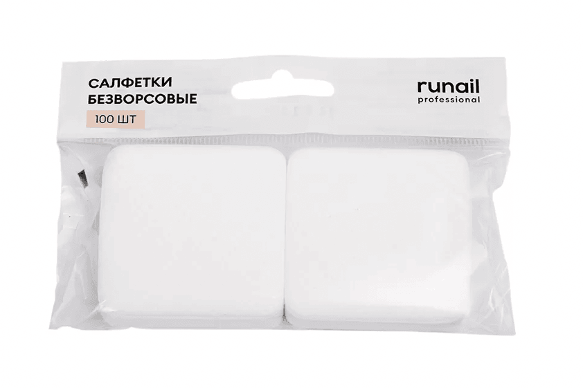 Runail, Салфетки безворсовые, 5×5 см, 100 шт