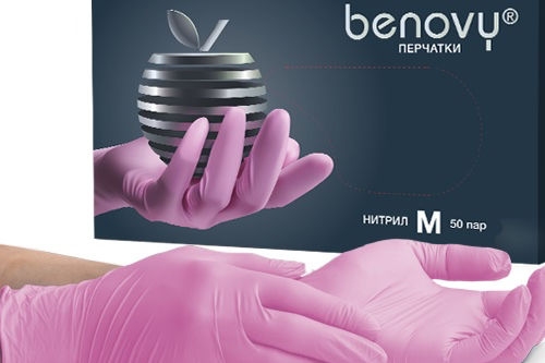 Перчатки BENOVY М розовые