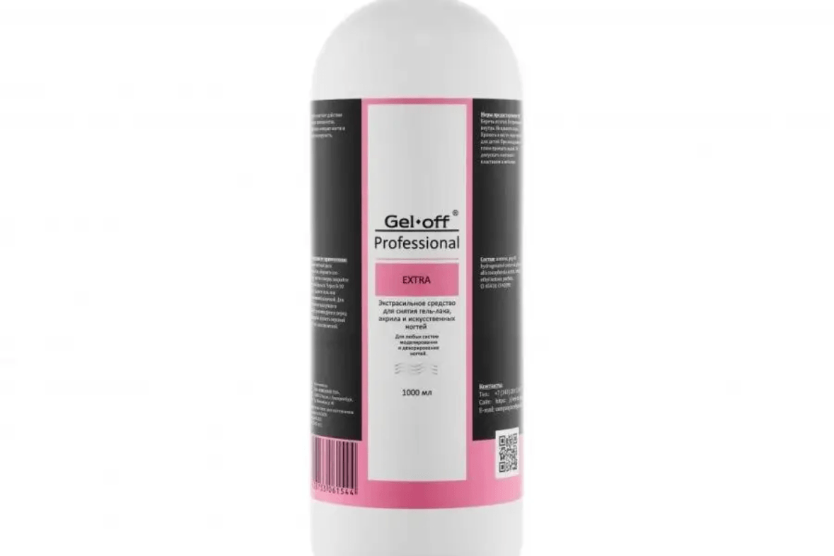 "GEL-OFF" Extra Экстрасильное средство для снятия гель-лака, 1000 мл.