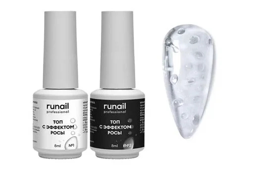 Runail, Набор топов с эффектом росы (2х8 мл)