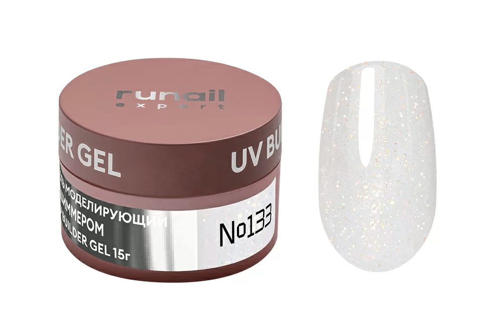 Гель моделирующий с шиммером UV BUILDER GEL Runail Expert Nº133