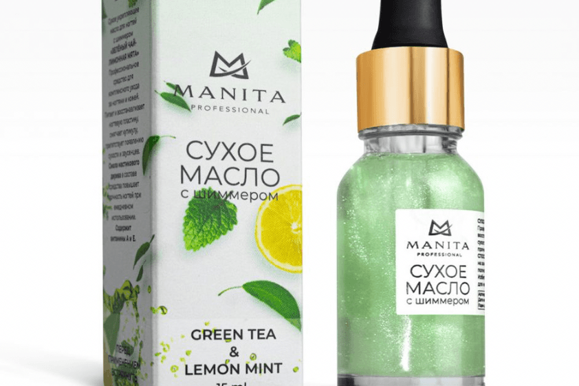 Manita, масло для кутикулы GREEN TEA & LEMON MINT