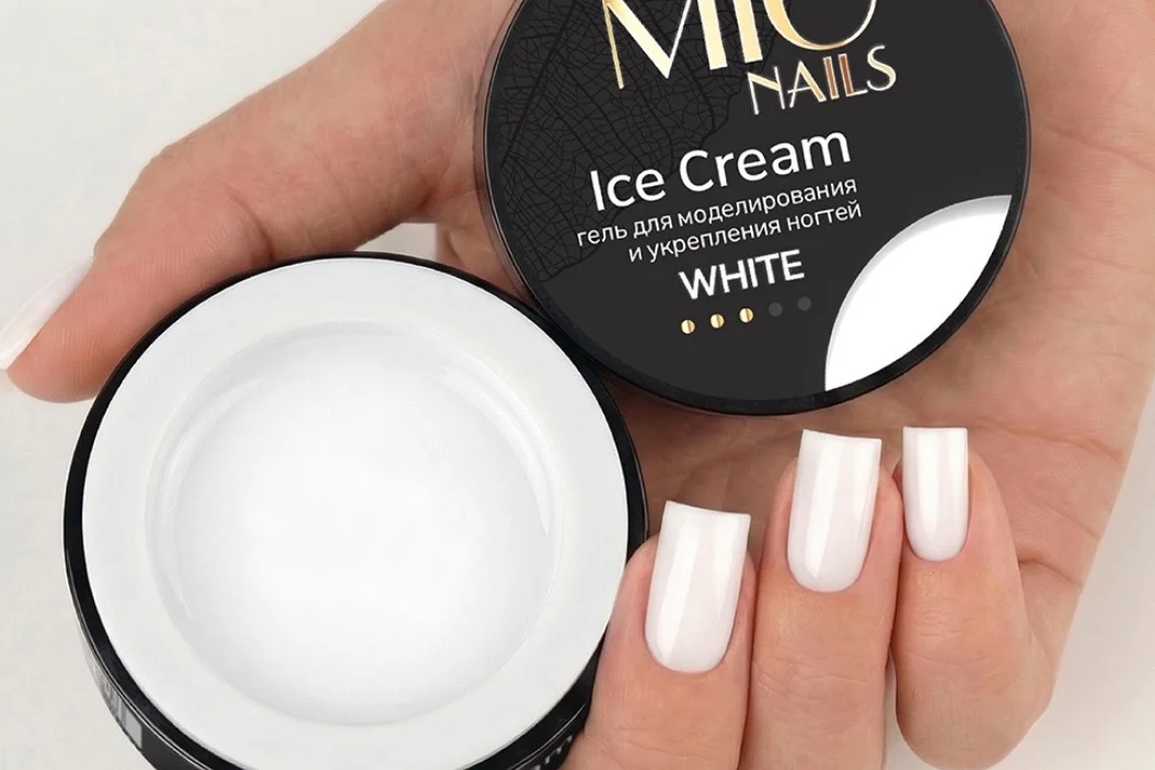 MIO Nails, Гель Ice Cream - WHITE - 30 г